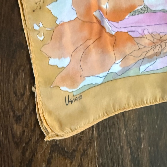 ’70s / Vera Pastel Floral Scarf - Picture 3 of 5